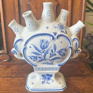 UNIQUE! Royal Delft 2001 Tulipiere 5-Neck Vase by Porceleyne Fles